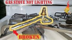 Gas Stove Repair | Burner Tubes | Not Lighting