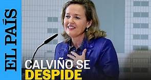Nadia Calviño: discurso completo de su despedida como ministra de Economía y vicepresidenta