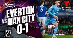 Highlights & Goals | Everton vs. Manchester City 0-1 | Premier League | Telemundo Deportes