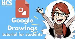 Google Drawings tutorial for students