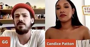 Grant Gustin and Candice Patton talk about their chemistry as Barry and Iris