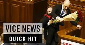 Ukrainian Lawmakers Brawl in Parliament: VICE News Quick Hit