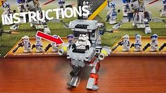 Heavy Clone Artillery Walker Instructions 75345 Alternate Build | LEGO Star Wars