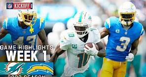 Miami Dolphins vs. Los Angeles Chargers | 2023 Week 1 Game Highlights