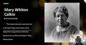 Mary Whiton Calkins