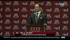 Full Press Conference: P.J. Fleck Introduced as Gopher Football Head Coach (BTN)