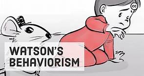 Watson’s Theory of Behaviourism