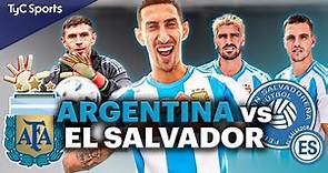 EN VIVO 🔴 ARGENTINA vs EL SALVADOR | Amistoso fecha FIFA ⚽ ¡Juega la SCALONETA por TyC SPORTS!