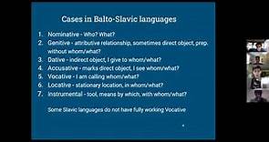 Balto-Slavic Language Symposium with Stefan Henri Stevik