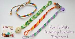 How to Make DIY Friendship Bracelets Beginners (Diagonal Pattern)