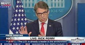 HIGH ENERGY: Rick Perry White House Press Briefing On Energy And Climate Change