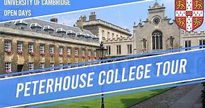 Peterhouse College Tour | University of Cambridge Virtual Open Days