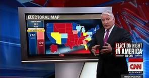 New electoral map & Clinton's election night plan