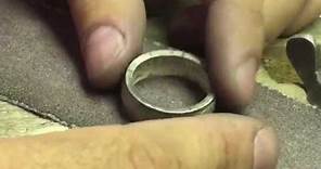 Dutch Coin Ring out of Silver Gulden - Making Process