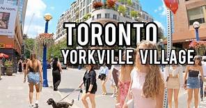 YORKVILLE Village Walking Tour Downtown Toronto Canada 4K