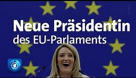 Roberta Metsola ist neue Präsidentin des EU-Parlaments