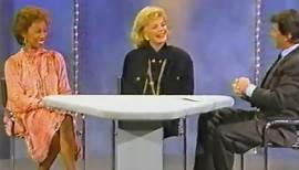 1988 BARBARA SINATRA & ALTOVISE DAVIS (Mrs. Sammy Davis) on TOM DREESEN’s Chicago TV show