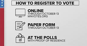 How to register to vote in Minnesota's 2020 election