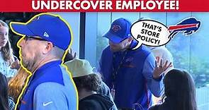 UNDERCOVER Case Keenum Pranks Fans At Bills Store As Fake Employee! | Buffalo Bills