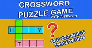 Crossword Puzzle | Crossword Puzzles with Answers | word game