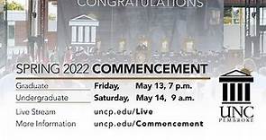 UNC Pembroke Undergraduate Commencement - Spring 2022