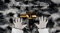 Hair Dryer Sound 247 | Playing with a Fur | Visual ASMR | 9 Hours Lullaby to Sleep and Relax