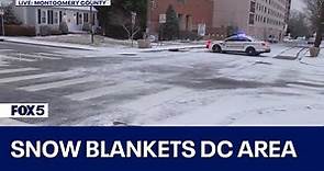 Snow in DC area Monday morning
