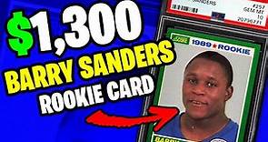 TOP 5 Barry Sanders Rookie Cards to PICK UP NOW! 90's Football Cards Investing 🔥 🏆 📈