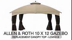 Garden Winds Replacement Canopy for Lowe's Dome 10 x 12 Gazebo Replacement Canopy - Riplock 350 - True Navy - Will NOT FIT Model GF-12S004B-1