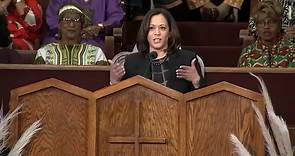 Sen. Kamala Harris speaks at church during Black History Month celebration