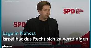 Pressekonferenz der SPD mit Kevin Kühnert