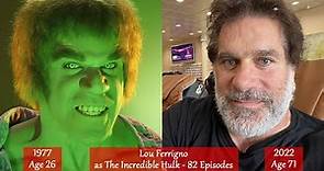 The Incredible Hulk (TV series) the cast from 1977/82 to 2022 Then and now