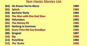 Tom Hanks Movies List