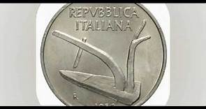 10 LIRE 1952 REPUBBLICA ITALIANA. DESCRIZIONE E VALORE.