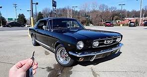 1966 Ford Mustang GT: Start Up, Exhaust, Test Drive and Review