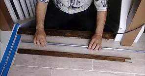 How To Install A Threshold For Tile To Hardwood Transition- Step By Step
