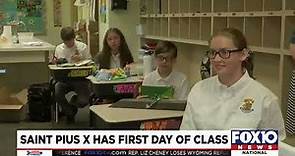 St. Pius X Catholic School in Mobile welcomes back students for the first day of school