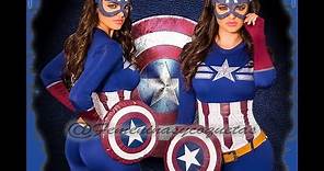 Disfraz capitán américa para mujer - Disfraz súper héroes mujeres