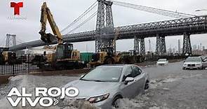 Imágenes de inundaciones en la ciudad de Nueva York | Al Rojo Vivo | Telemundo