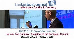 The 2013 Innovation Summit - Herman Van Rompuy