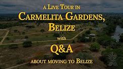 A LIVE TOUR In Carmelita Gardens, Belize and Q&A about Moving to Belize with Town Founder Phil Hahn