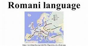 Romani language