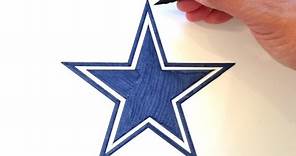 How to Draw the Dallas Cowboys Star Logo