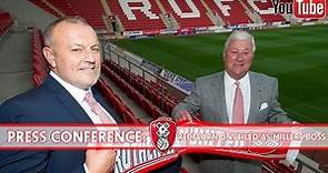Neil Redfearn is unveiled as Rotherham United's new manager