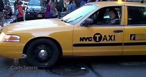 NYPD Undercover Police Taxi Responding Lights and Siren