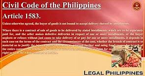 Civil Code of the Philippines, Article 1583
