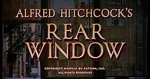 "La ventana indiscreta" [1954] Título de crédito de la película