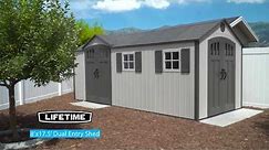 Lifetime 17.5' x 8' Outdoor Storage Shed | Model 60213 | Features & Benefits Video