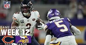 Chicago Bears vs. Minnesota Vikings | 2023 Week 12 Game Highlights