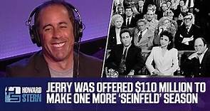 Jerry Seinfeld Was Offered $110 Million to Make Another Season of “Seinfeld” (2013)
